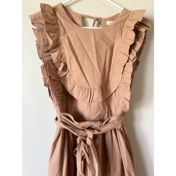 DOEN Savannah Maxi Dress in Adobe Wrap S - Picture 4 of 12